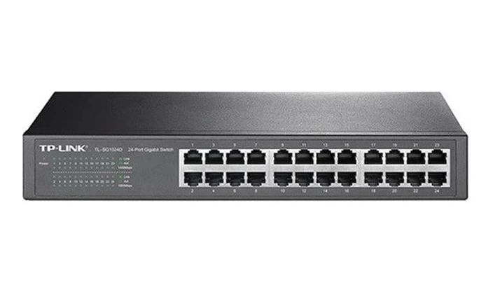 Tp-link Tl-sg1024d 10-100-1000 Gigabit 24 Port Ethernet Switch