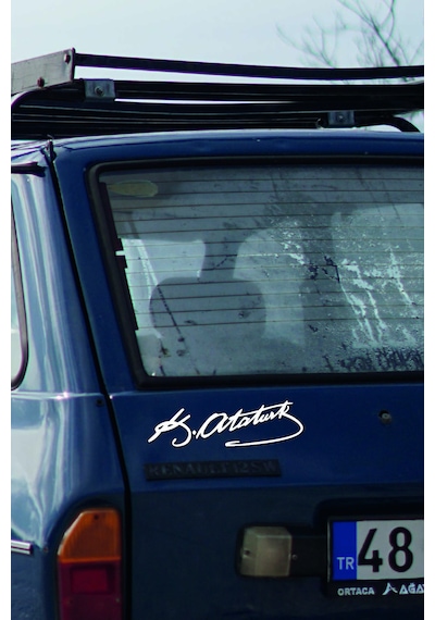 Atatürk İmza Sticker Beyaz 20 Cm 20 Cm