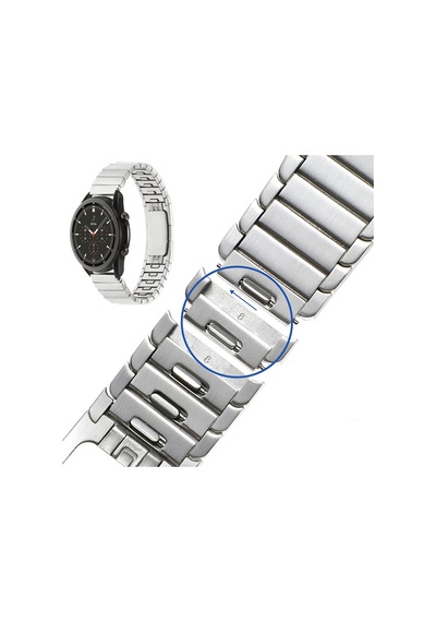 Galaxy Uyumlu Watch 46mm Zore Krd-82 22mm Metal Kordon