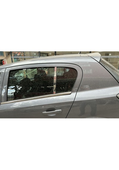 Opel Astra H Hb 2004-2012 Uyumlu Kapı Cam Direği Kelebek 2 Parça Krom Paslanmaz Çelik Cam Direk