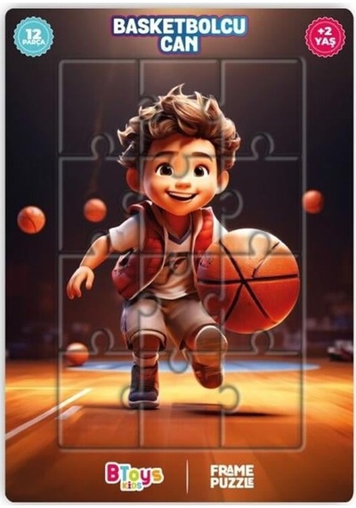 Btoys Kıds 12 Parça Puzzle Basketbolcu Can