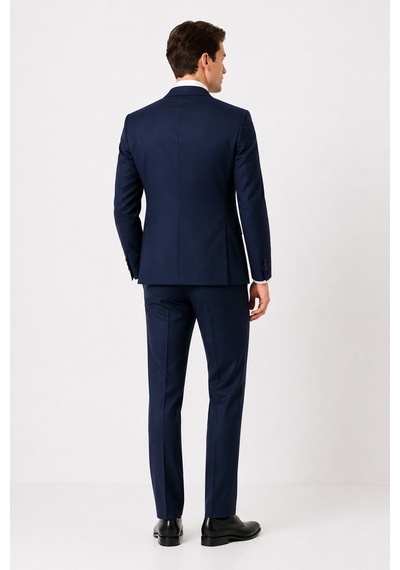 Bihan Store Erkek 6 Drop Slim Fit Yelekli Takım Elbise Çift Yırtmaç Altın Kuş Gözü - Koyu İndigo Koyu Indigo Bihan Store Erkek 6 Drop Slim Fit Yelekli Takım Elbise Çift Yırtmaç Altın Kuş Gözü - Koyu İndigo Koyu Indigo