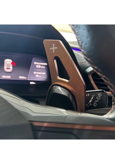 Cupra Formentor F1 Kulakçık Bronz Vites Pedalı Shifter Metal Kahverengi