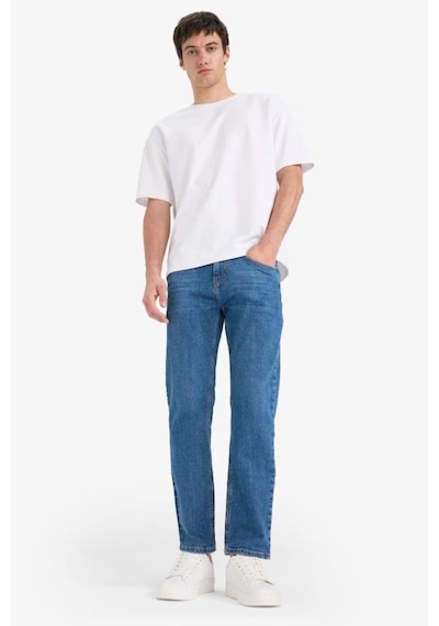 Defacto Sergio Regular Fit Normal Bel Boru Paça Jean Pantolon A6948AX25AU Mavi