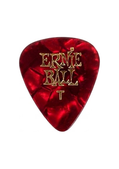 Ernie Ball P09164 Pearloid Thin Kırmızı Gitar Pena 3 Adet 0,46mm