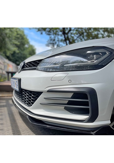 HasAkman Vw Golf 7.5 R Tampon Max Design Ön  Lip Piona Black 2017 - 2021