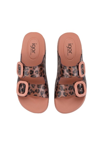 İgor Igor S10336-381 Habana Brillo Leo Kadın Terlik Leopar