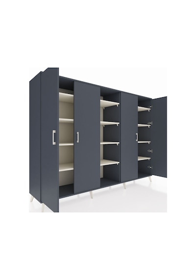 Hyperion Dolap 12 Raflı 4 Kapaklı 220x44x163 Antrasit-antrasit/ay Antrasit-antrasit/aytaşı Hyperion Dolap 12 Raflı 4 Kapaklı 220x44x163 Antrasit-antrasit/ay Antrasit-antrasit/aytaşı