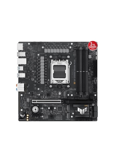 Asus Tuf Gamıng B850m-plus Wıfı Amd B850 Am5 Ddr5 8000 Dp Hdmı 3x M2 Usb3.2 Gen 2x2 Wifi 6e + Bt