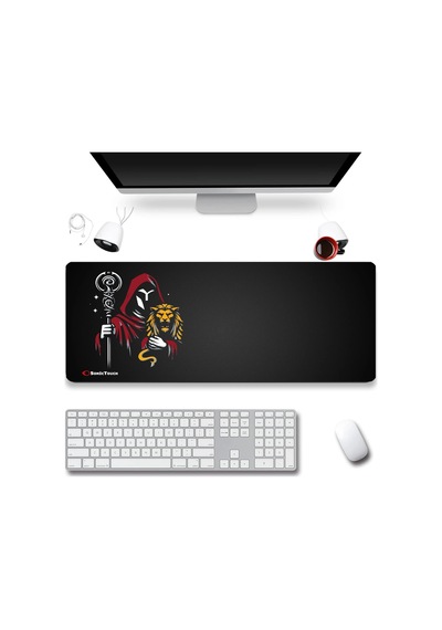 Sonictouch Ultragrand Derin Sarı Kırmızı Siyah Dikişsiz Xl Gaming Oyuncu Klavye Mouse Pad 40x65cm Mousepad