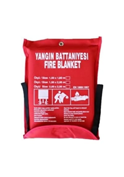 150x180 Cm Yangın Söndürme Battaniyesi Araç İçin Ev İçin İş Yeri İçin Yangın Tüpü