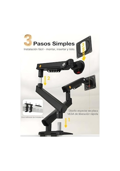 North Bayou A5c 17-32 İnch Çift Kol 2-9 Kg Vesa Uyumlu Monitör Standı