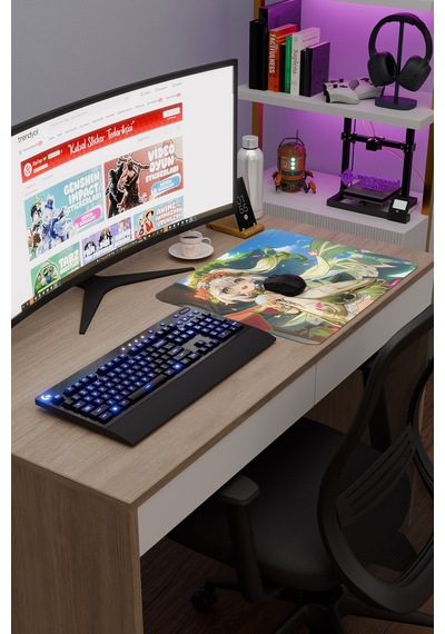 Nahida Genshin Impact Anime Gacha V5 - 48x40 Xl Gaming Mouse Pad Fare Altlığı