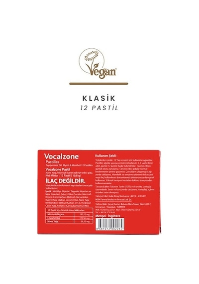 Vocalzone 12 Pastıl Klasık