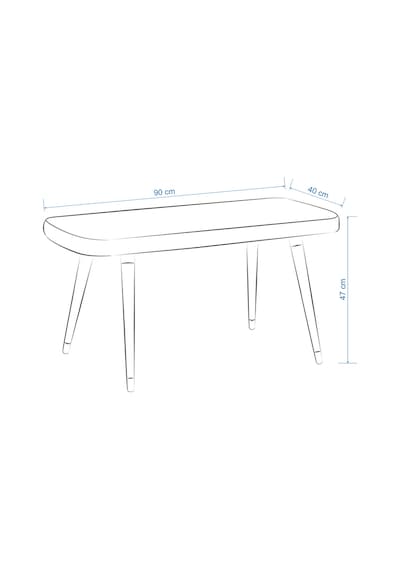 Vilinze Eames Ahşap Ayak Mutfak Masası Bankı Siyah