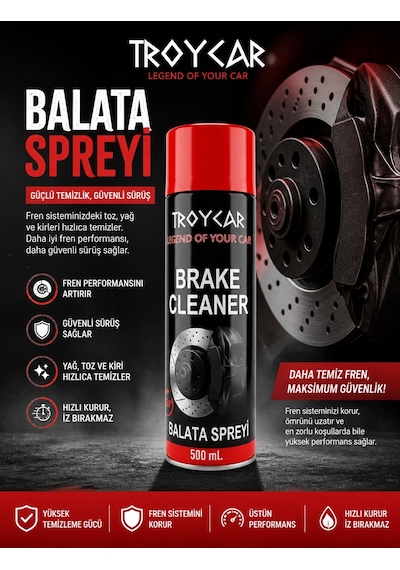 Troycar Fren Balata Spreyi 500 Ml