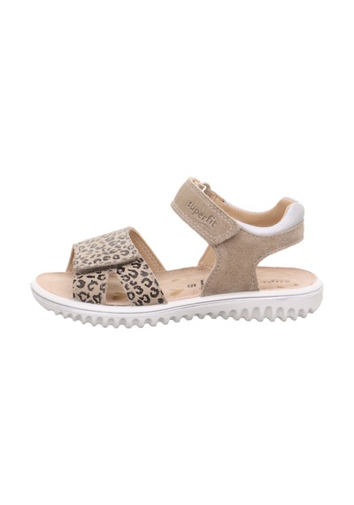 Superfit Sparkle Kız Çocuk Sandalet - Bej Leopar 609004-4010