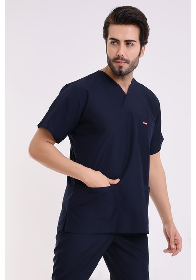 Zarf Yaka Erkek Tek Üst - 47 Lacivert-6353