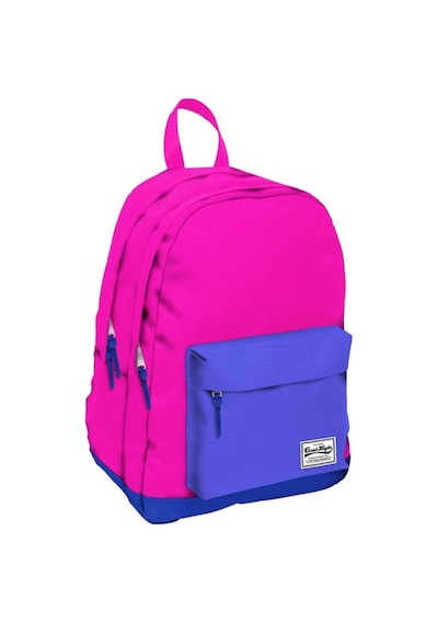 Coral High Mavi/pembe Üç Gözlü Genç Sırt Çantası - Lise. Üniversi