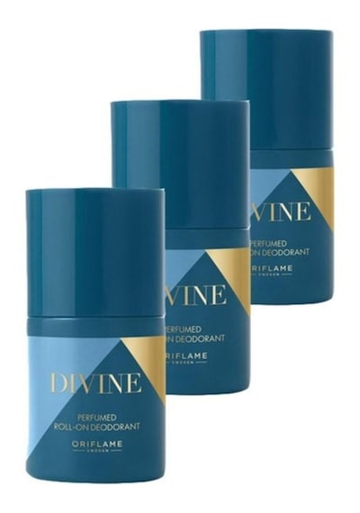 Oriflame Divine Roll-on Deodorant 50 Ml X 3 Adet