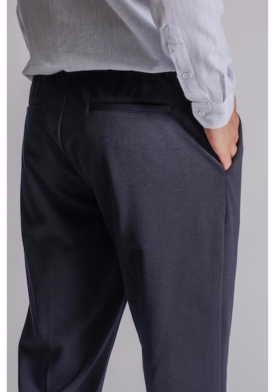 Beli Yarım Lastikli Chino Slim Fit Crop Pantolon Siyah Lacivert Beli Yarım Lastikli Chino Slim Fit Crop Pantolon Siyah Lacivert