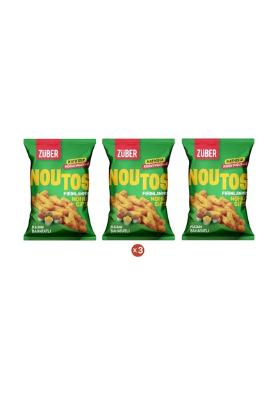 Züber Noutos Kajun Baharatlı Nohut Cipsi 3 x 55 G