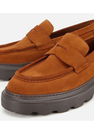 Hotiç Erkek Süet Deri Taba Kalın Tabanlı Günlük Loafer 02ayh313930a370 02ayh313930a370 Taba