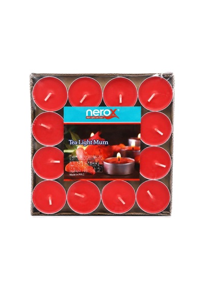 Tealight Yuvarlak Mum Mix 32'li Çok Renkli