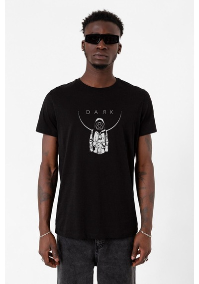 Dark Mono Siyah Erkek Tshirt 001