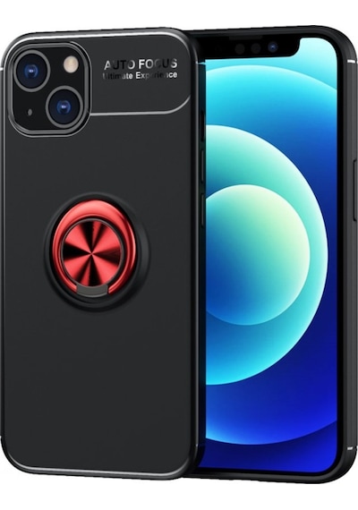 Apple Uyumlu iPhone 13 Kılıf Yüzüklü Magnetli Ravel Case (538651481)