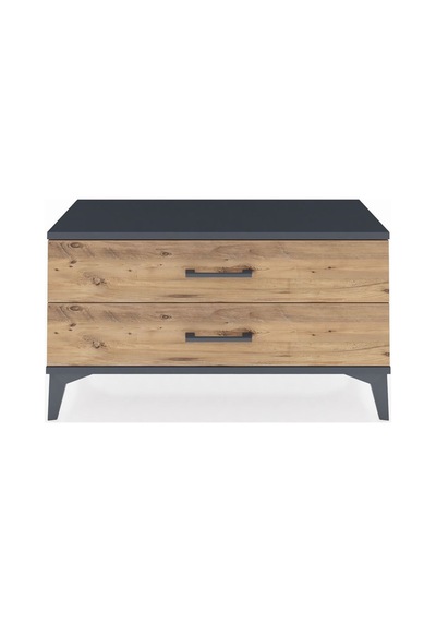 Arges Şifonyer 2 Çekmeceli 88x30x48 Antrasit-çam Antrasit