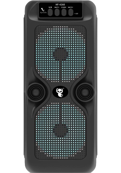Çeşithane Hf-4260 Çift 4 İnç Sürücülü Kablosuz Bluetooth Hoparlör - Taşınabilir Dış Mekan Subwoofer,