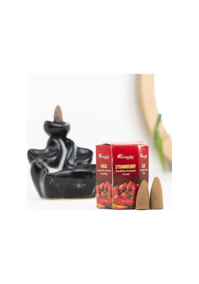 Aromatika Çilek Aromalı Geri Akışlı Şelale Tütsü Backflow