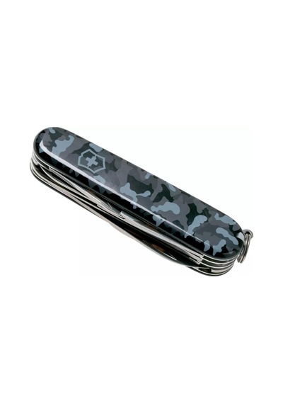 Victorinox Huntsman 1.3713.942 Kamuflaj İsviçre Kamp Çakısı Mavi - Siyah