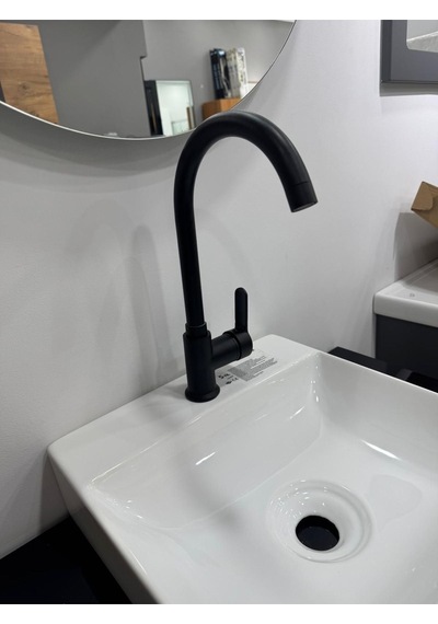 Armour Armatür Lüks Banyo Batarya Seti Ağır Gövde 4'lü Siyah Siyah