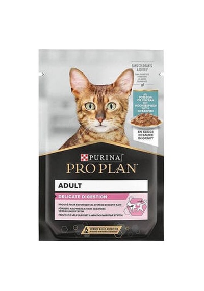 Pouch Delicate Okyanus Balıklı Yetişkin Kedi Konservesi 85 Gr