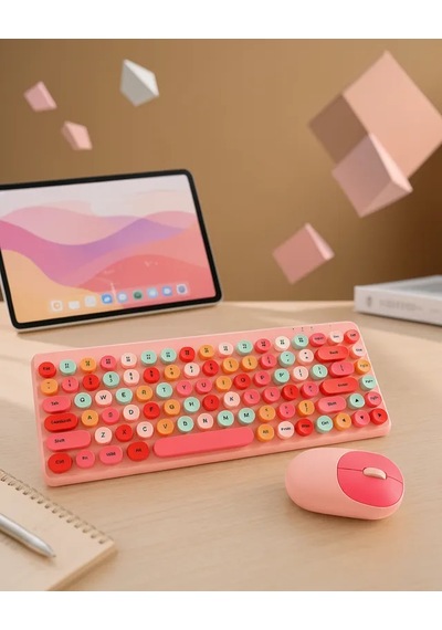 Astraltech Retro Tarz Bluetooth 5.1 Klavye 6 Ay Pil Ömrü