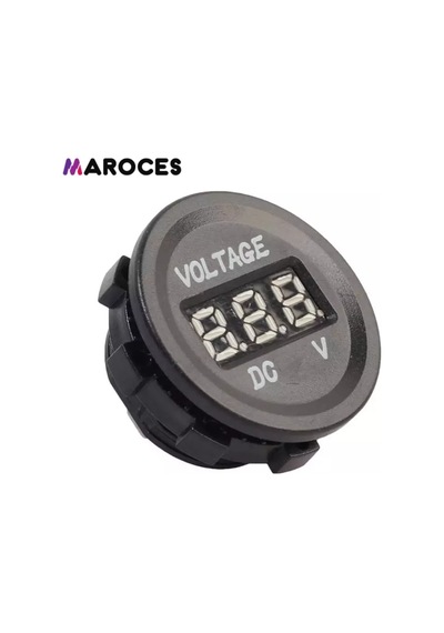 28 Mm 8 Volt - 32 Volt Arası Çalışabilen Pano Tipi Voltmetre Mavi