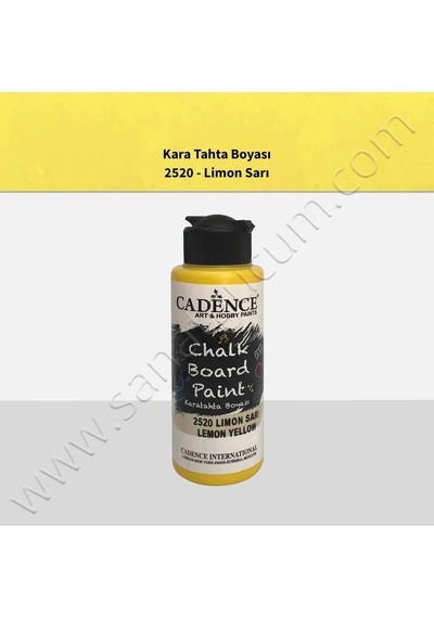 Cadence Chalkboard Kara Tahta Boyası 120 Ml. 2520 Limon Sarı