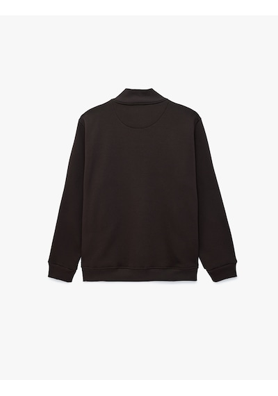 Koton Üç İplik Şardonlu Regular Fit Uzun Kollu Fermuarlı Yaka Cepli Sweatshirt Kahverengi 7wam70006mk Kahve Koton Üç İplik Şardonlu Regular Fit Uzun Kollu Fermuarlı Yaka Cepli Sweatshirt Kahverengi 7wam70006mk Kahve