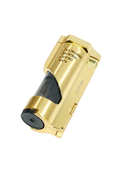 Parmida 3 Torch Pürmüz Delicili Gold Metal Puro Çakmağı - Tr9484