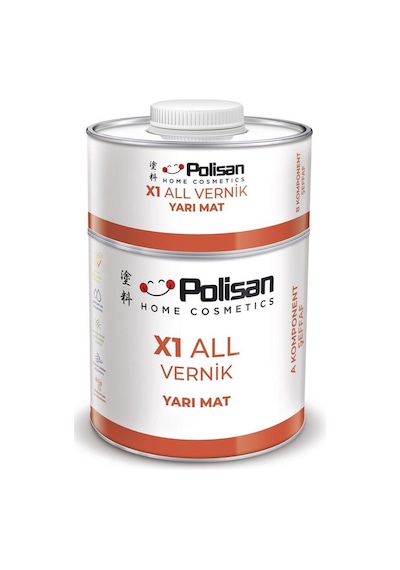 X1 All Vernik Fayans-cam-plastik-ahşap-duvar Yarı Mat