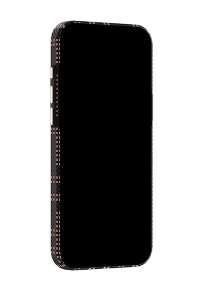 Apple iPhone 18 Pro Uyumlu Kılıf M-safe Şarj Özellikli Raptic Aramid Skin Serisi Karbon Kapak Siyah