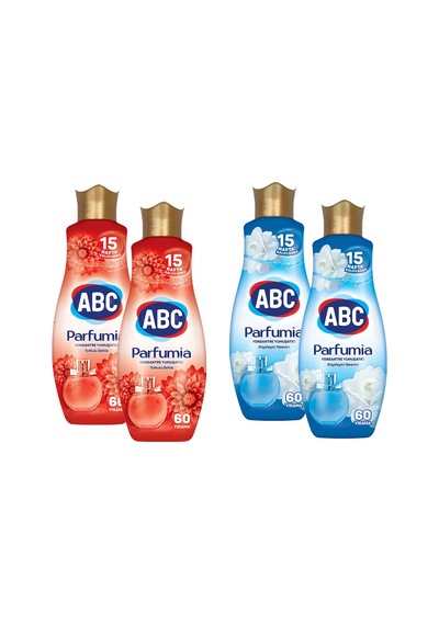 Abc Konsantre Çamaşır Yumuşatıcısı 1440 Ml Tutkulu Dahlia Ve Yasemin 4 Lü Karma Paket 4'lü Set