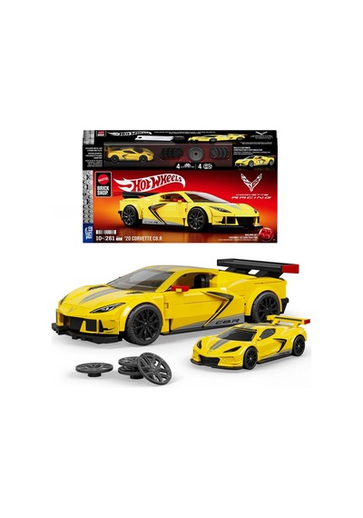 Mattel Brick Shop Hot Wheels 20 Corvette C8.r Yapım Seti 261 Par