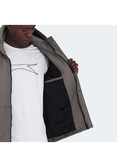 Slazenger HEAVEN Erkek Kapüşonlu Bej Mont & Kaban