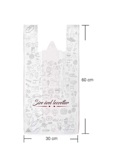 Hışır Poşet Büyük Boy 30X60 Cm - 100 Adet