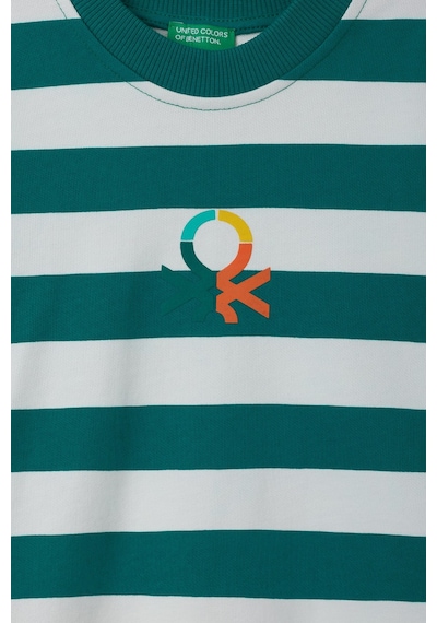 United Colors Of Benetton Erkek Çocuk Sweat Bntb23297 Yeşil Çizgili Yeşil Çizgili