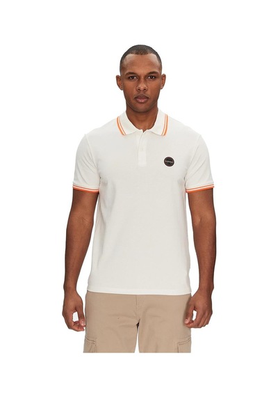 Napapijri E-macas Ss 1 Polo Yaka T-shirt - Np0a4ıd5n1a1-10104 Beyaz