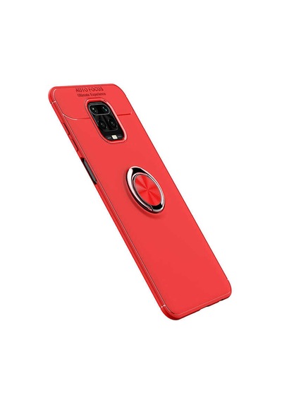 Xiaomi Redmi Note 9s Kılıf Zore Ravel Silikon Kapak Kırmızı